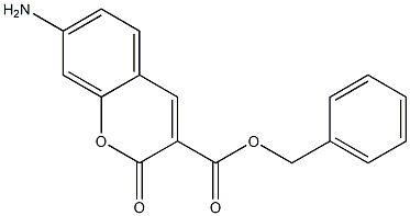 7-Amino-2-oxo-2H-1-benzopyran-3-carboxylic acid benzyl ester