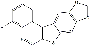 4-Fluoro-9,10-methylenedioxy[1]benzothieno[2,3-c]quinoline Structure