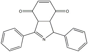 3a,7a-ジヒドロ-1,3-ジフェニル-1H-イソインドール-4,7-ジオン 化学構造式