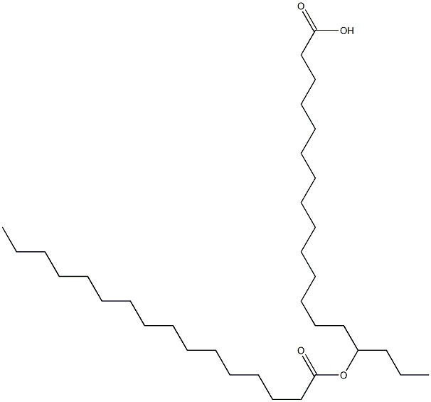 15-Palmitoyloxyoctadecanoic acid Structure