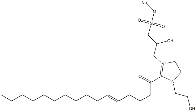 1-(2-Hydroxyethyl)-3-[2-hydroxy-3-(sodiooxysulfonyl)propyl]-2-(5-hexadecenoyl)-2-imidazoline-3-ium|