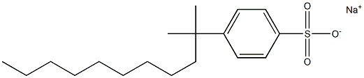 4-(1,1-Dimethyldecyl)benzenesulfonic acid sodium salt,,结构式