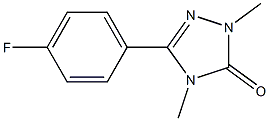 2,4-Dimethyl-5-(4-fluorophenyl)-2H-1,2,4-triazol-3(4H)-one,,结构式