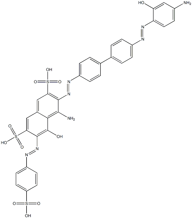  4-Amino-3-[[4'-[(4-amino-2-hydroxyphenyl)azo]-1,1'-biphenyl-4-yl]azo]-5-hydroxy-6-[(4-sulfophenyl)azo]-2,7-naphthalenedisulfonic acid