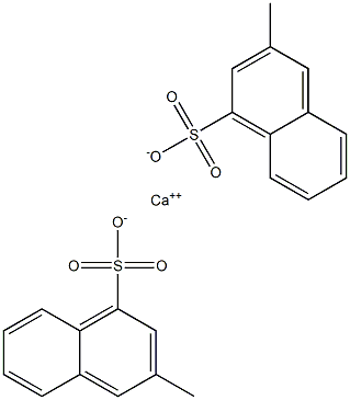 Bis(3-methyl-1-naphthalenesulfonic acid)calcium salt,,结构式