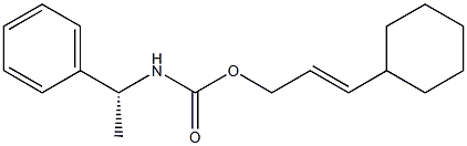 N-[(R)-1-フェニルエチル]カルバミド酸(E)-3-シクロヘキシルアリル 化学構造式