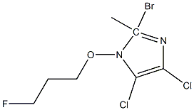 2-Bromo-4,5-dichloro 1-(3-fluoropropoxy)methyl-1H-imidazole Struktur