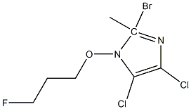 2-Bromo-4,5-dichloro 1-(3-fluoropropoxy)methyl-1H-imidazole Structure