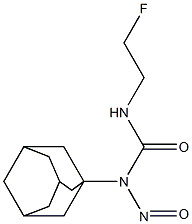 1-(1-Adamantyl)-3-(2-fluoroethyl)-1-nitrosourea 结构式