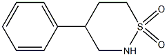 4-フェニルテトラヒドロ-2H-1,2-チアジン1,1-ジオキシド 化学構造式