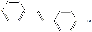 4-[2-(4-Bromophenyl)ethenyl]pyridine,,结构式