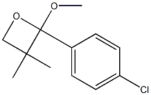 2-(4-Chlorophenyl)-2-methoxy-3,3-dimethyloxetane 结构式