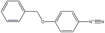 p-ベンジルオキシベンゼンジアゾニウム 化学構造式