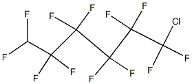 1-クロロ-1,1,2,2,3,3,4,4,5,5,6,6-ドデカフルオロヘキサン 化学構造式