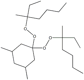 3,5-Dimethyl-1,1-bis(1-ethyl-1-methylpentylperoxy)cyclohexane,,结构式