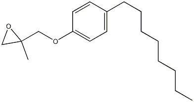 4-Octylphenyl 2-methylglycidyl ether Structure