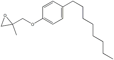 4-Octylphenyl 2-methylglycidyl ether,,结构式