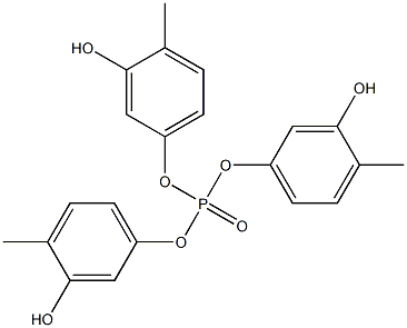 Phosphoric acid tri(3-hydroxy-4-methylphenyl) ester Structure