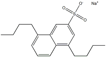 4,8-Dibutyl-2-naphthalenesulfonic acid sodium salt Structure