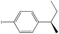 (-)-1-[(R)-sec-ブチル]-4-ヨードベンゼン 化学構造式