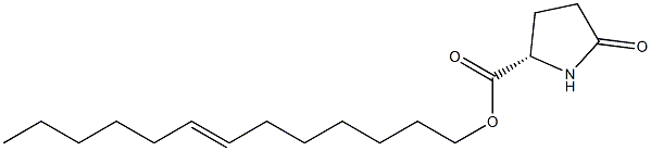 (S)-5-オキソピロリジン-2-カルボン酸7-トリデセニル 化学構造式