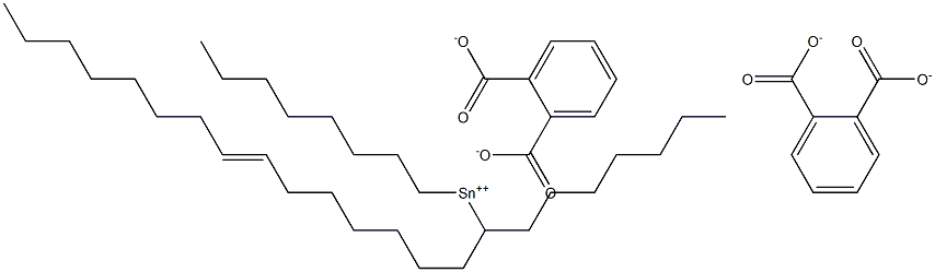 ビス[フタル酸1-(7-ペンタデセニル)]ジオクチルすず(IV) 化学構造式