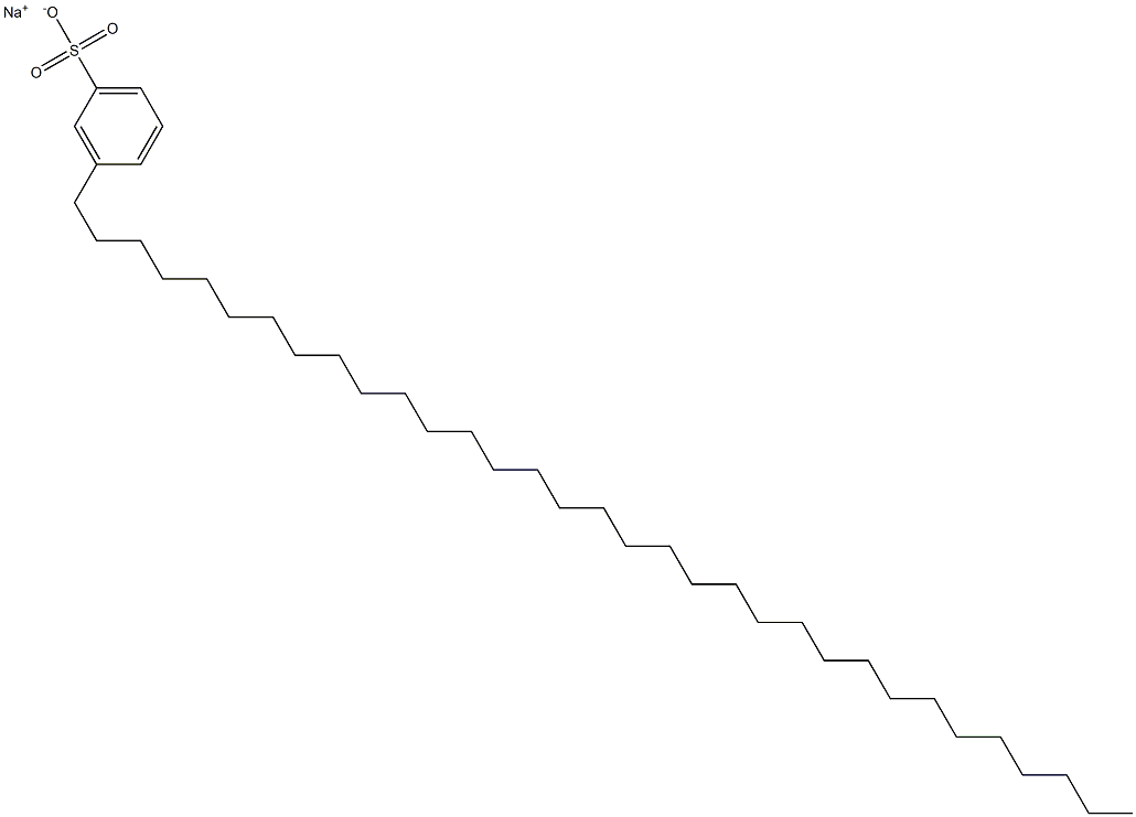 3-(Tritriacontan-1-yl)benzenesulfonic acid sodium salt 结构式