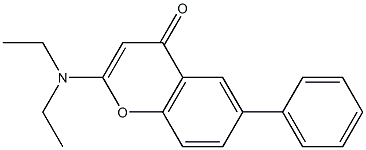 2-(Diethylamino)-6-phenylchromone,,结构式