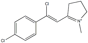 1-Methyl-2-[2-chloro-2-(4-chlorophenyl)ethenyl]1-pyrroline-1-ium