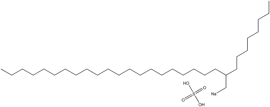 Sulfuric acid 2-octyltricosyl=sodium salt 结构式