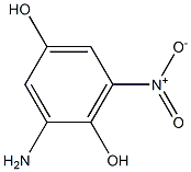 2-Amino-6-nitro-1,4-benzenediol Structure