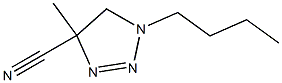 4,5-Dihydro-4-methyl-1-butyl-1H-1,2,3-triazole-4-carbonitrile Structure