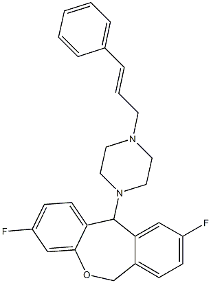 11-(4-Cinnamyl-1-piperazinyl)-3,9-difluoro-6,11-dihydrodibenz[b,e]oxepin