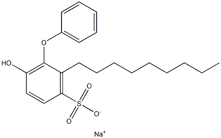 6-Hydroxy-2-nonyl[oxybisbenzene]-3-sulfonic acid sodium salt 结构式