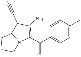 2-Amino-3-(4-methylbenzoyl)-5,6,7,7a-tetrahydro-1H-pyrrolizine-1-carbonitrile|