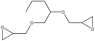 2,2'-[1,2-Pentanediylbis(oxymethylene)]bis(oxirane),,结构式