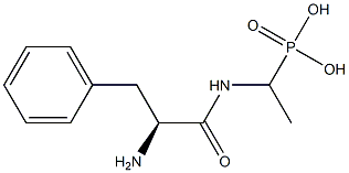 [1-(L-Phenylalanylamino)ethyl]phosphonic acid Structure