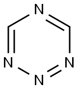 1,2,3,5-Tetraaza-1,3,5-cyclohexatriene Struktur