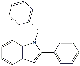 2-Phenyl-1-benzyl-1H-indole 结构式