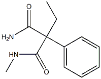 2-Ethyl-2-phenyl-N-methylmalonamide,,结构式