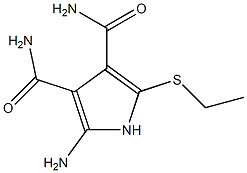 2-Amino-5-(ethylthio)-1H-pyrrole-3,4-dicarboxamide