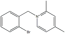 2,4-Dimethyl-1-(2-bromobenzyl)pyridinium,,结构式