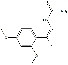 1-[1-(2,4-Dimethoxyphenyl)ethylidene]thiosemicarbazide,,结构式