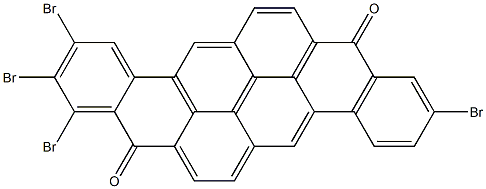 1,2,3,10-Tetrabromo-8,16-pyranthrenedione Struktur