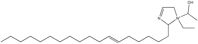 1-Ethyl-1-(1-hydroxyethyl)-2-(6-octadecenyl)-3-imidazoline-1-ium,,结构式