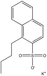 1-Butyl-2-naphthalenesulfonic acid potassium salt,,结构式