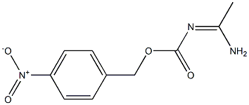 (1-Aminoethylidene)aminoformic acid 4-nitrobenzyl ester 结构式
