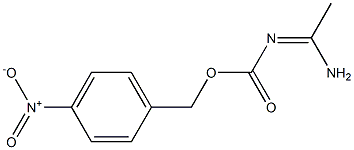 (1-Aminoethylidene)aminoformic acid 4-nitrobenzyl ester,,结构式