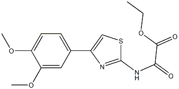 2-[[4-(3,4-Dimethoxyphenyl)thiazol-2-yl]amino]-2-oxoacetic acid ethyl ester