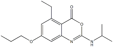 2-Isopropylamino-5-ethyl-7-propoxy-4H-3,1-benzoxazin-4-one